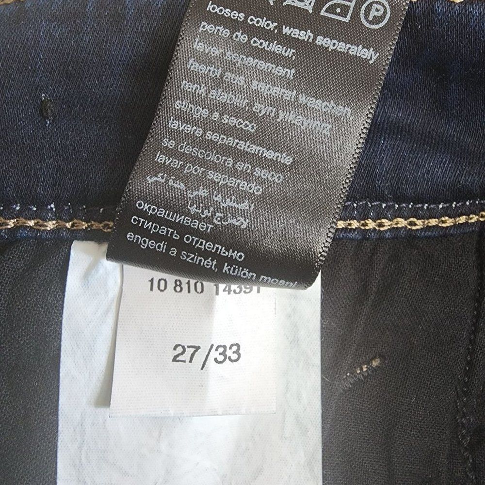 NWT Mavi Gold Molly Mid-Rise Flare Bootcut Jeans in Dark Indigo Wash - Picture 7 of 8